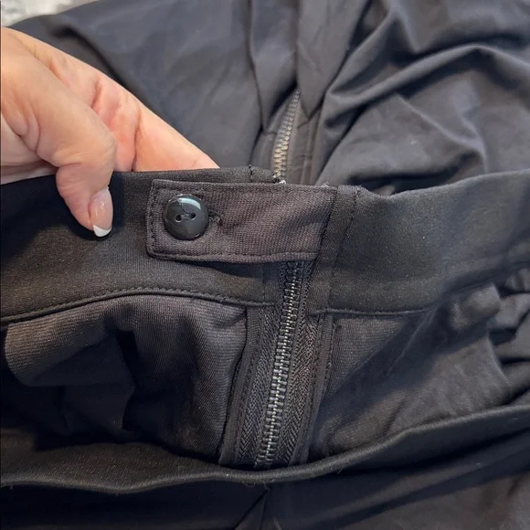 City Chic | Ruched Zip Up Draped Skirt in Black Size M Medium 18 - Picture 13 of 15